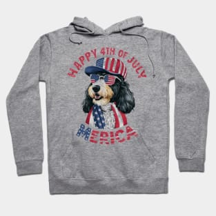 Happy 4th of July Merica | Dog lover gifts Hoodie